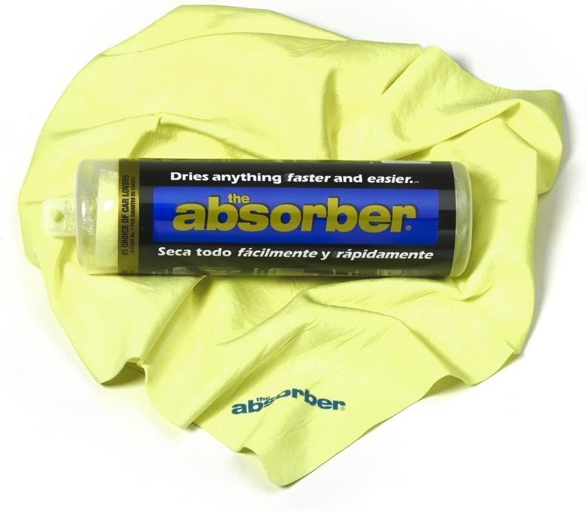 The Absorber Synthetic Drying Chamois, 27" x 17", Yellow, Chamois