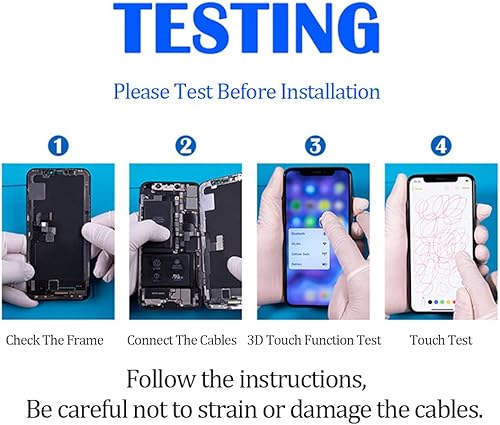 Miniatura 7 de para iPhone 13 reemplazo de pantalla 6.1 pulgadas, pantalla LCD táctil 3D digitalizador Asamblea de pantalla táctil con herramientas de reparación,