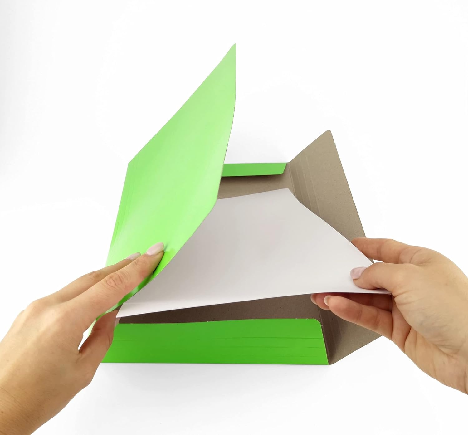 D.RECT Fluo Portfolio Folder Made of Cardboard | Folders with Rubber | Folder with Elastic Band for DIN A4 | 3 Flaps 350 g, File Folder Colourful Assorted Pack of 10 (2 Pieces Per Colour 5 x 2)