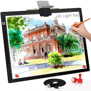 A3 Light Board, Light Pad for Diamond Painting, comzler 6 Levels&Stepless Dimmable Light