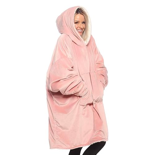 THE COMFY Original | Sherpa Lined Microfiber Fleece Wearable Blanket,