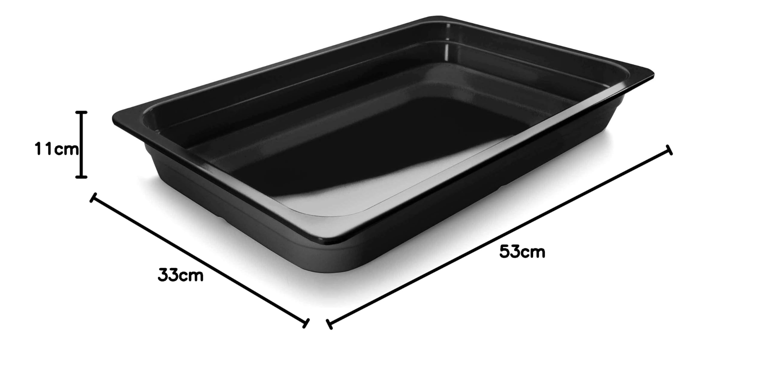 Lacor 66110J - Bac black mélamine gn 1/1 530x325x100