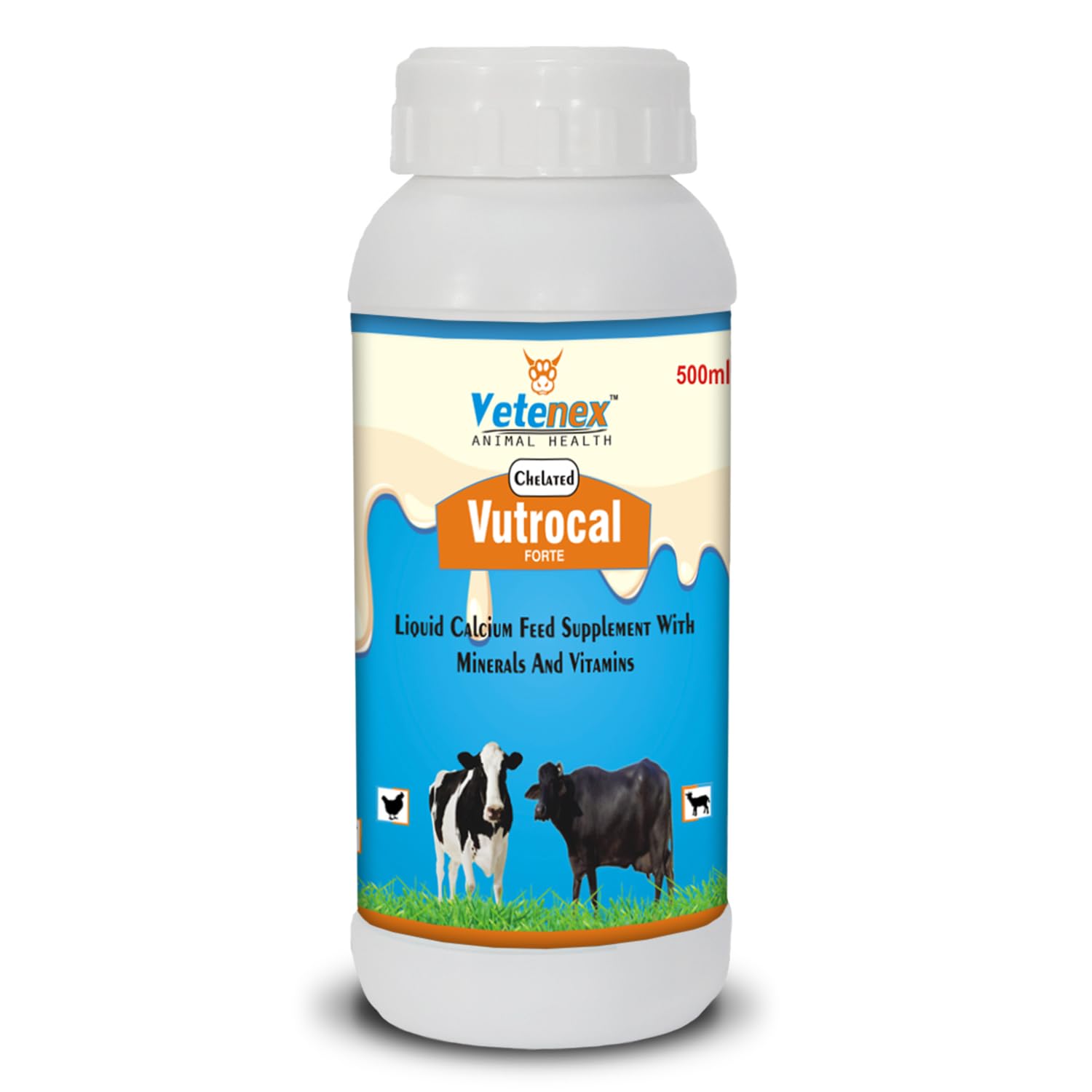 See full amazon price history chart for VETENEX Vutrocal Forte - Chelated Liquid Calcium Supplement for Cattle, Cow, Buffalo, Poultry, Goat, Pig and Farm Animals - 500 ML VETENEX Vutrocal Forte - Chelated Liquid Calcium Supplement for Cattle, Cow, Buffalo, Poultry, Goat, Pig and Farm Animals - 500 ML (B08KLLCS23) Amazon Price History, Amazon Price Tracker