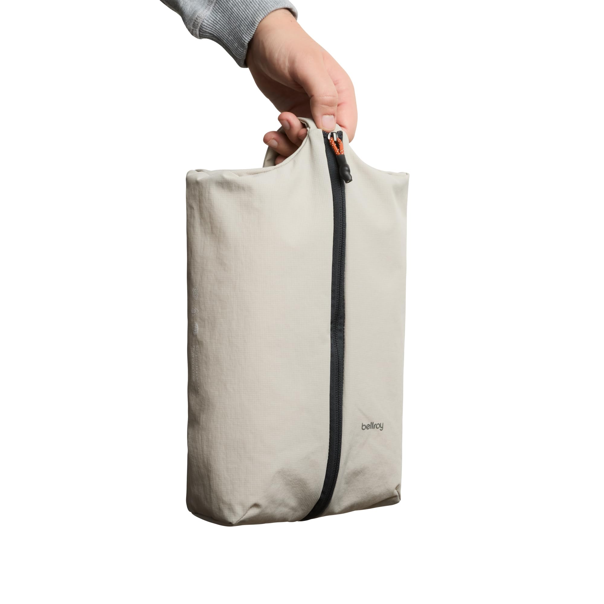 Bellroy Lite Packing Caddy 8 L (Organisateur de Bagage Agile zippé pour Petits et Grands Voyages) - Ash | Cube de rangement de voyage de 8 L et solution de rangement zippée pour les voyages près ou loin