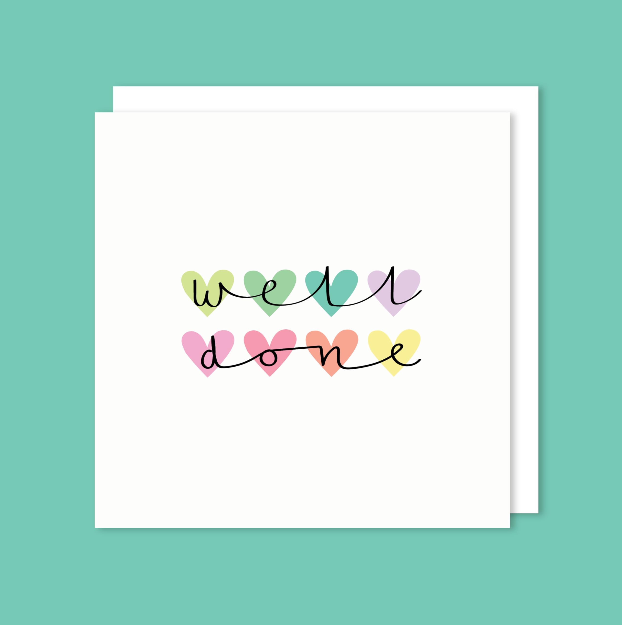Original Hand Painted Greeting Card - Abstract Rainbow Heart | EDgE - View #11