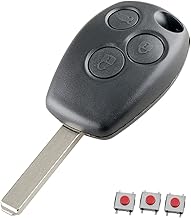 R-enault Key Shell for R-enault Clio Modus Twingo Kangoo Laguna Master Trafic Duster Espace Key, Car Key Renault 3 Buttons, Kangoo Replacement Key, Twingo Remote Control