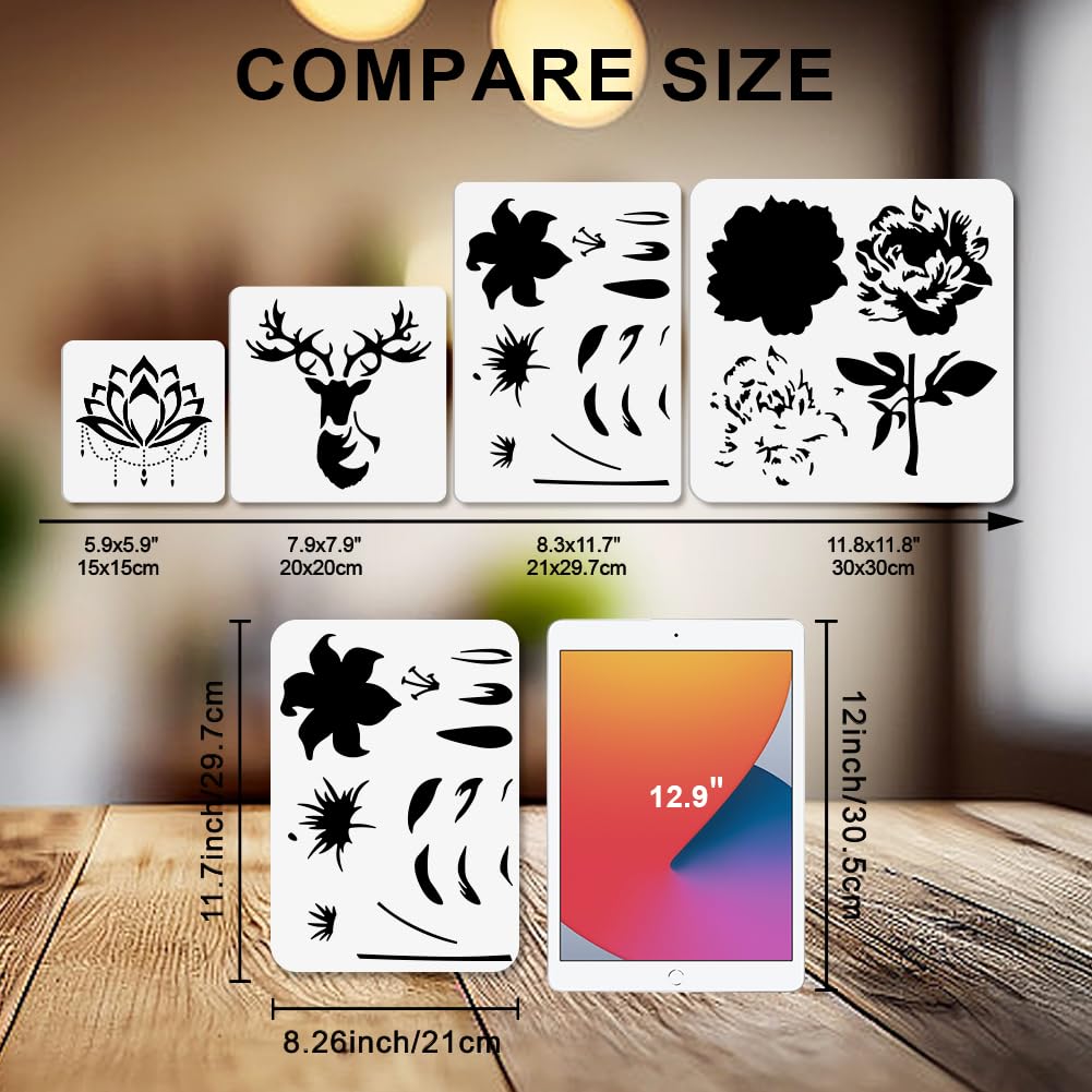 Stencil Casa Sull'Albero MAYJOYDIY - 29,7x21 Cm - Sagoma Riutilizzabile Per Pittura Su Pareti, Legno E Tela - 4