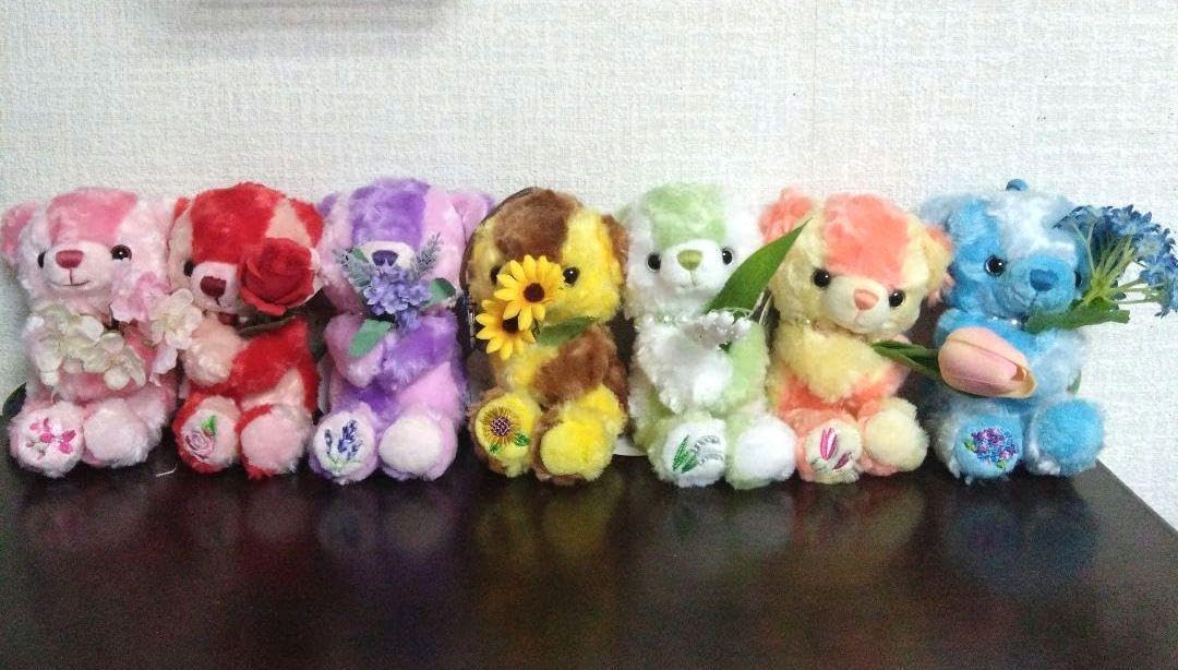 フラワーベア テディベア ぬいぐるみ 花 モチーフ Amazon.co.jp: フラワーベア テディベア ぬいくるみ 花 モチーフ