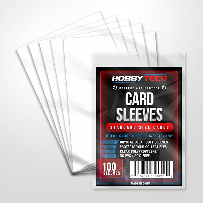 Buy HOBBYTECH 100 Pcs Standard Size Card Sleeves Premium Penny