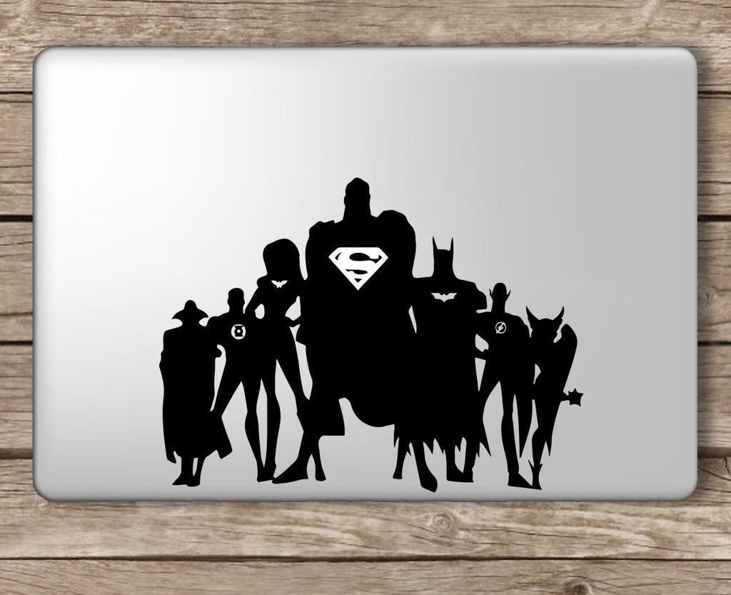 Fusion Graphix Justice League Laptop Vinyl Sticker (Black) (B075DCHXM4) Amazon Price History, Amazon Price Tracker
