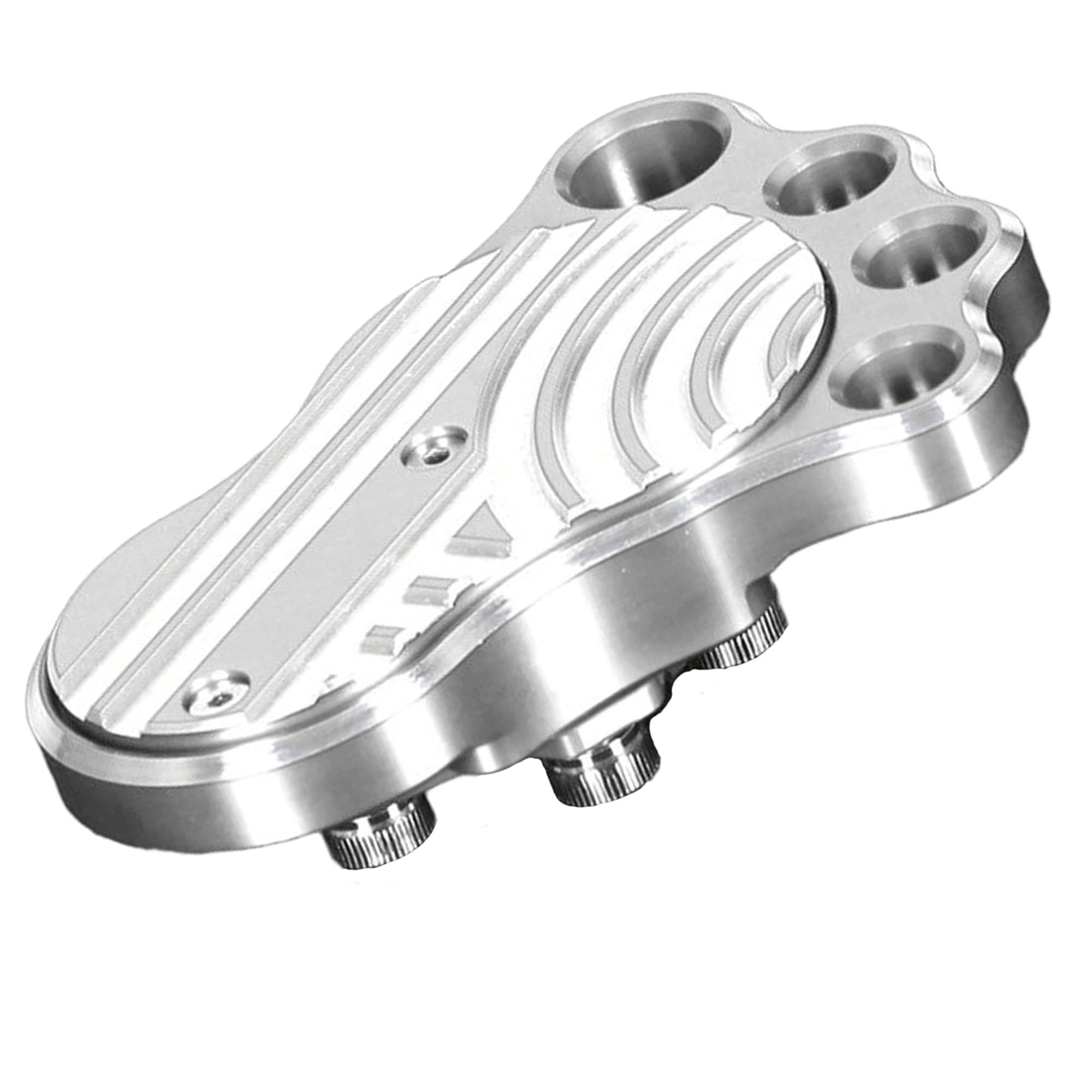 Monkey125 Brake Pedal Big Foot Bolt-on Type Compatible with Monkey 125 (JB02 JB03), Hunter Cub CT125 CT125,Grom (JC61 JB75 JB92), Dax 125 (JB04) 3D Carve Aluminum Motorcycle Accessories (Silver)