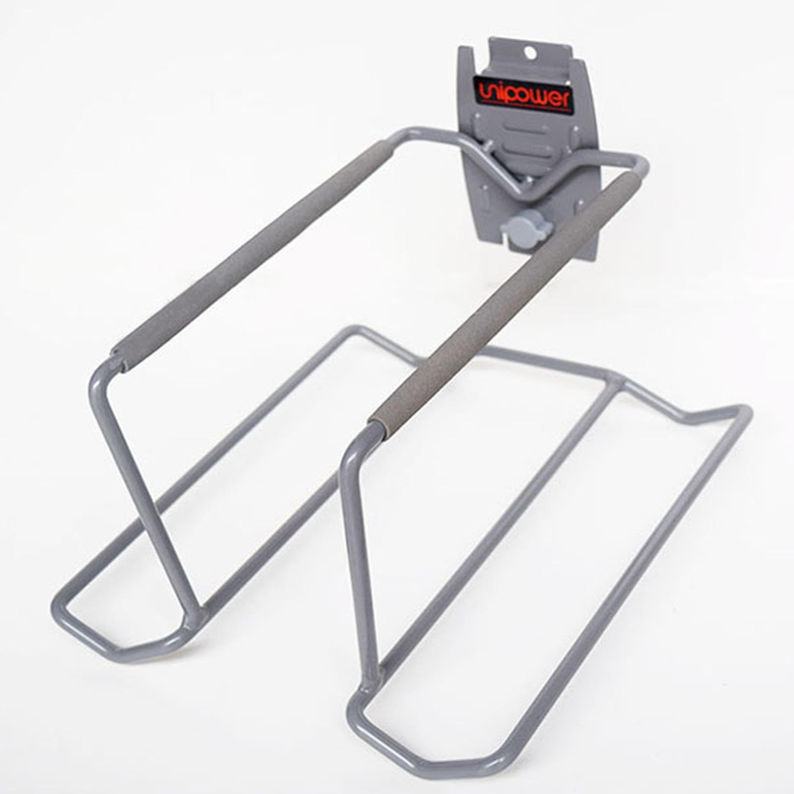 Supporto per racchetta da tennis, espositore per racchette da badminton, in metallo, antiscivolo, può contenere 6 palline e 4 racchette, organizer da parete per garage, badminton, tennis,