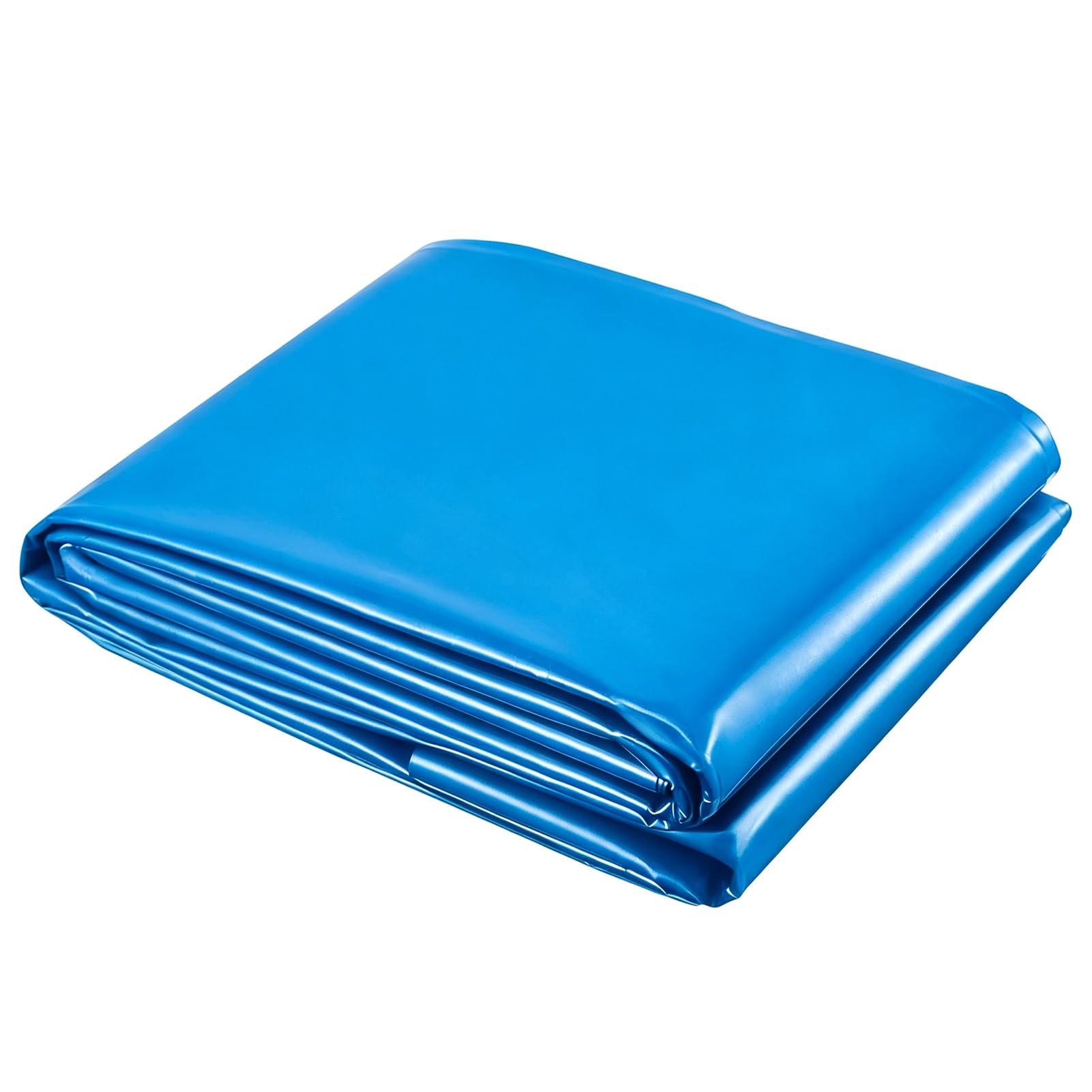 Yopappol Blue Fish Pond Liner 8x12FT HDPE Waterproof Membrane, Anti-UV Pond Liners for Koi Ponds, Garden Waterfall & Small Swimming Pool(4x4m(13.1x13.1ft))