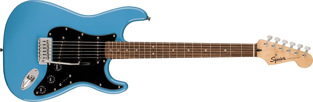 Squier　Stratocaster Squier 6 String Solid-Body Electric Guitar, Right, Blue