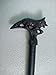 Blackperlcrafts by Black Solid Aluminum Fox Head Handle Stainless Steel Tactical The Remarkable V Walking Stick Cane Gift