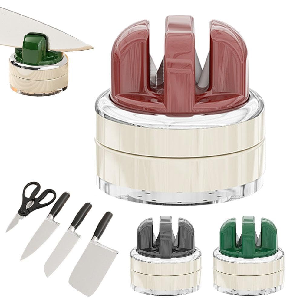 Knife Sharpener Multi-Angle Kitchen Knife Sharpener with Suction Base Ball Shaped Sharpening Stones for Knives Household Kitchen Tool