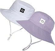 MaxNova Baby Sun Hat Smile Face UPF 50+ Toddler Bucket Hat for Boys Girls 0-7 Years