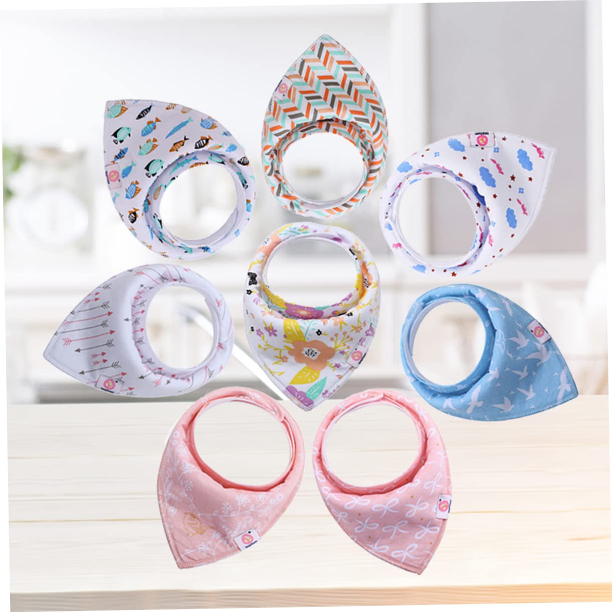 ibasenice 16piezas Baberos Bandana De Algodón Para Bebés Toallas Absorbentes Teething Protección Para Saliva y Comida Unisex Para Recién Nacidos