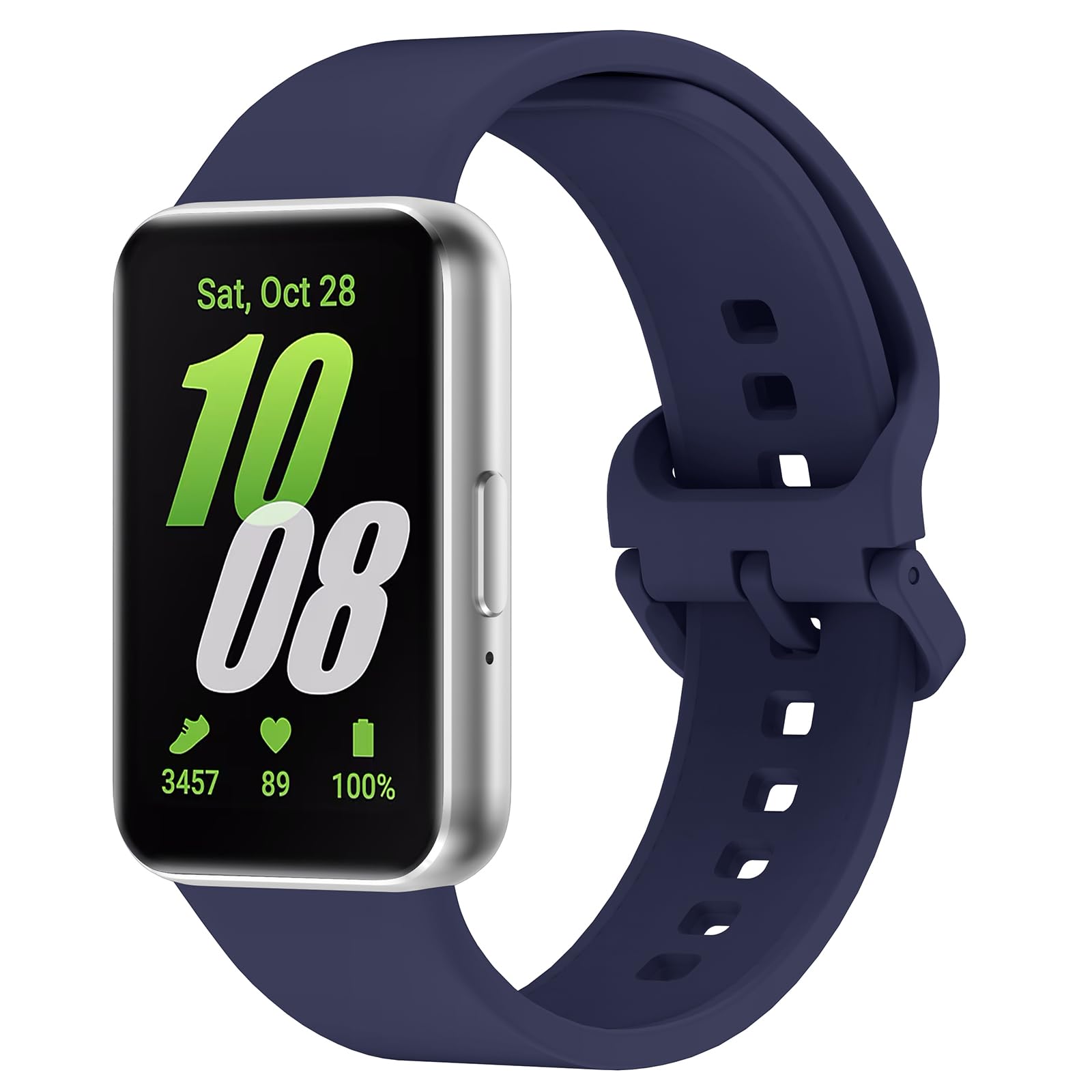 VEMIGON Sport Band Compatible with Samsung Galaxy Fit 3, Soft Silicone Replacement Watch Straps with Classic Clasp, Quick Release Metal Adapter wristband for Galaxy Fit3 2024 SM-R390 Men Women (B0D4VYCL82) Amazon Price History, Amazon Price Tracker