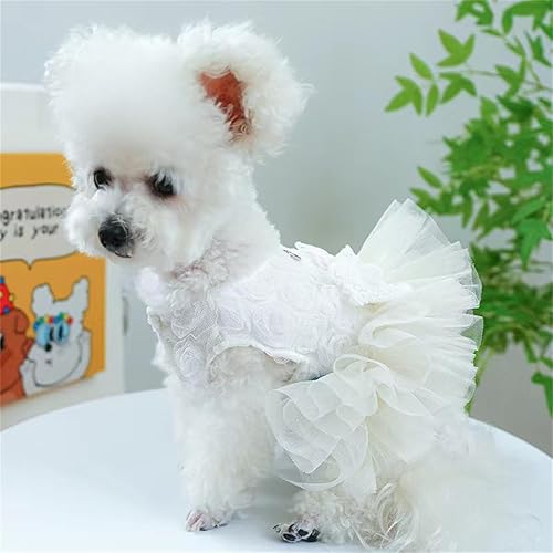 Miniatura 5 de Vestidos de princesa para perro, vestido para perro, falda de cachorro, vestidos tutú para cachorros, vestido de novia de encaje para perro, vestido