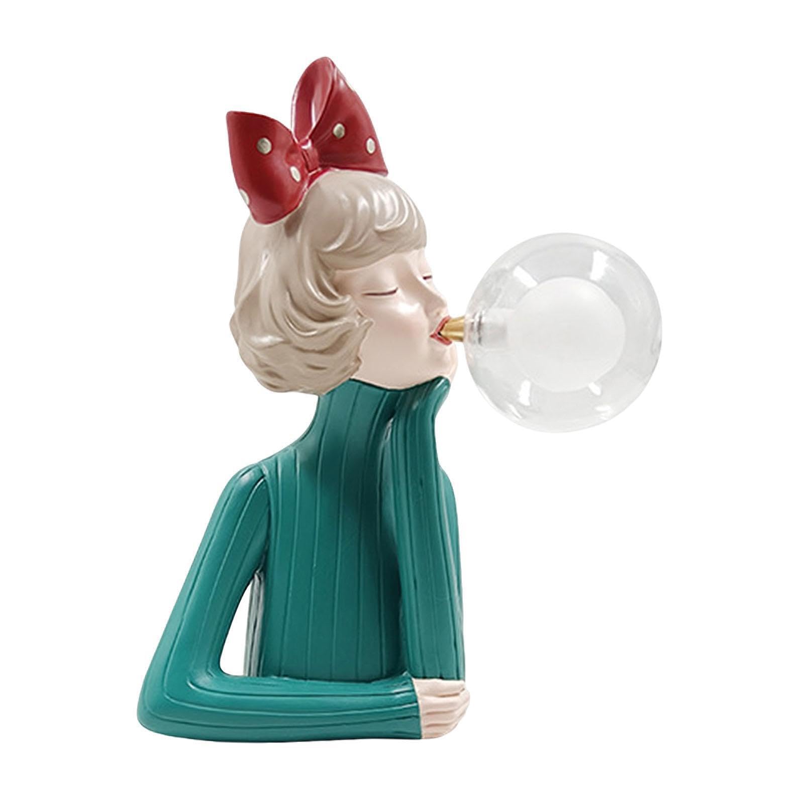 QLECXZI for Creative Furniture Ornament Lamps Offer Stylish Look While Enhancing Overall Ambiance and Practicality in Home Decoration Bubble Cartoon Girl Lamps Bedroom Desktop, Style E