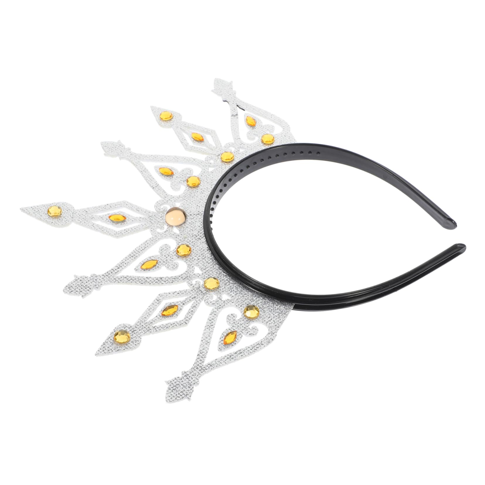 HONMEET diadema de coronas para novias novia plata joya diademas de niñas Tiara de de diamantes de imitación para tela no tejida