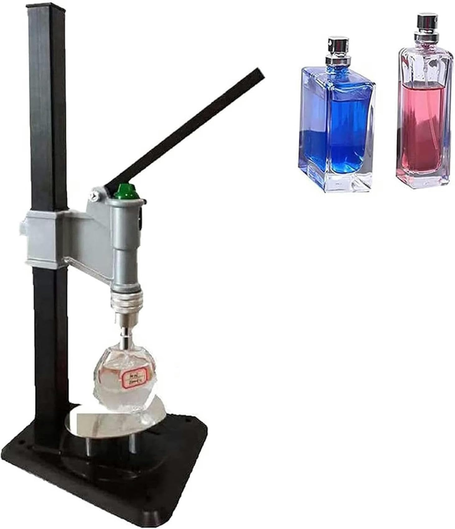 Capsuleuse manuelle de parfum en acier inoxydable à hauteur réglable