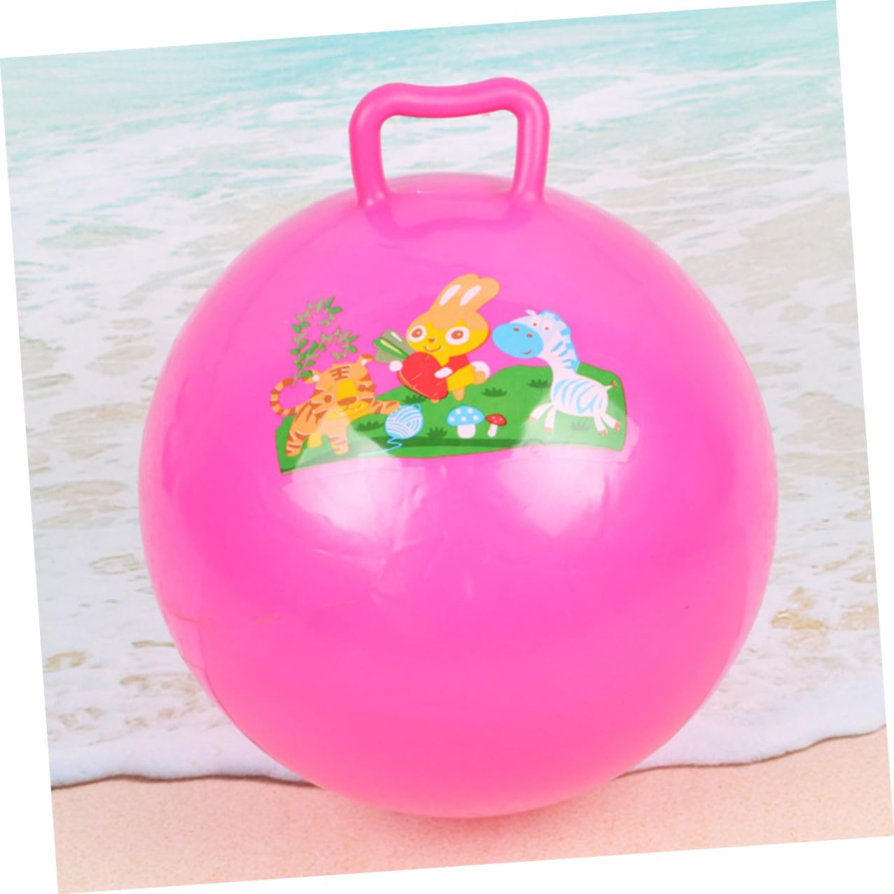 Balles Gonflables en PVC Résistants à l'Explosion, Design Cartoon Couleur Aléatoire, Jouets pour Garçon et Filles