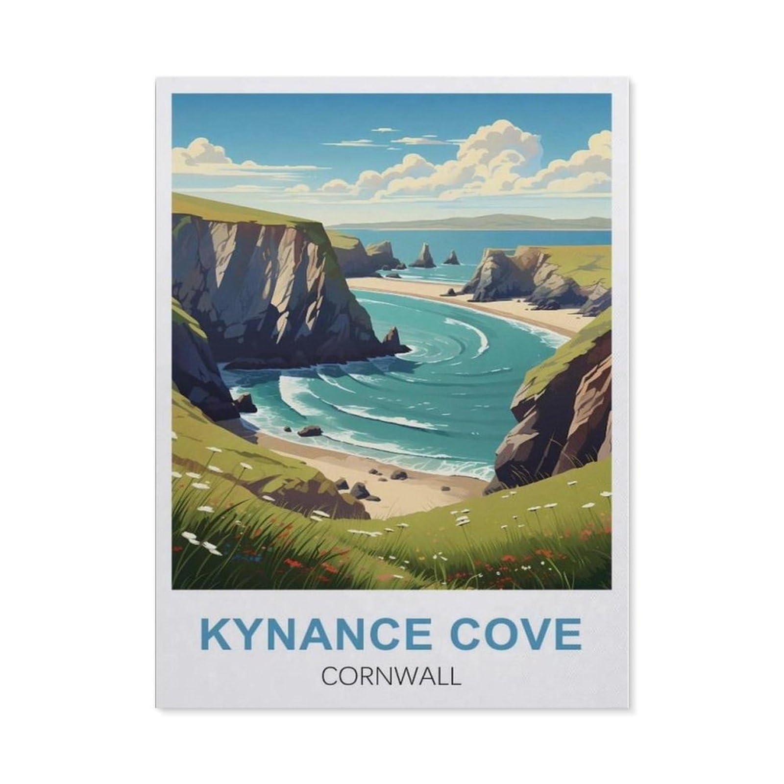 BEAYODKP Full Diamond 5D DIY Diamond Painting，Kynance Cove Cornwall