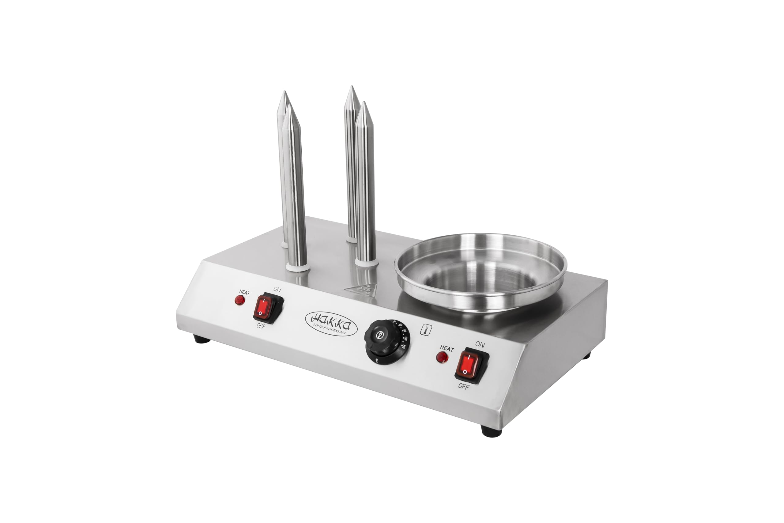 Hakka Machine à Hot-Dogs Professionnelle avec 4 Fentes Pour Toast, Cuiseur Vapeur électrique Pour Hot-Dogs et Chauffe-Pains, Pour Saucisses et Gressins, 220V/960W