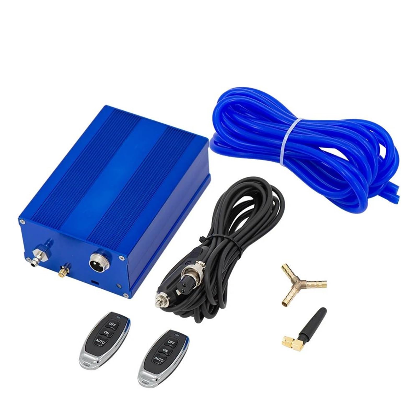 Terminales de Escape Kit Tubo Escape Con Válvula Vacío Y Control Escape Universal Automóvil Silenciador Variable Acero Inoxidable 51 63 Y 76Mm Control Remoto Tubo de Escape Coche(63MM Vacuum Pump)