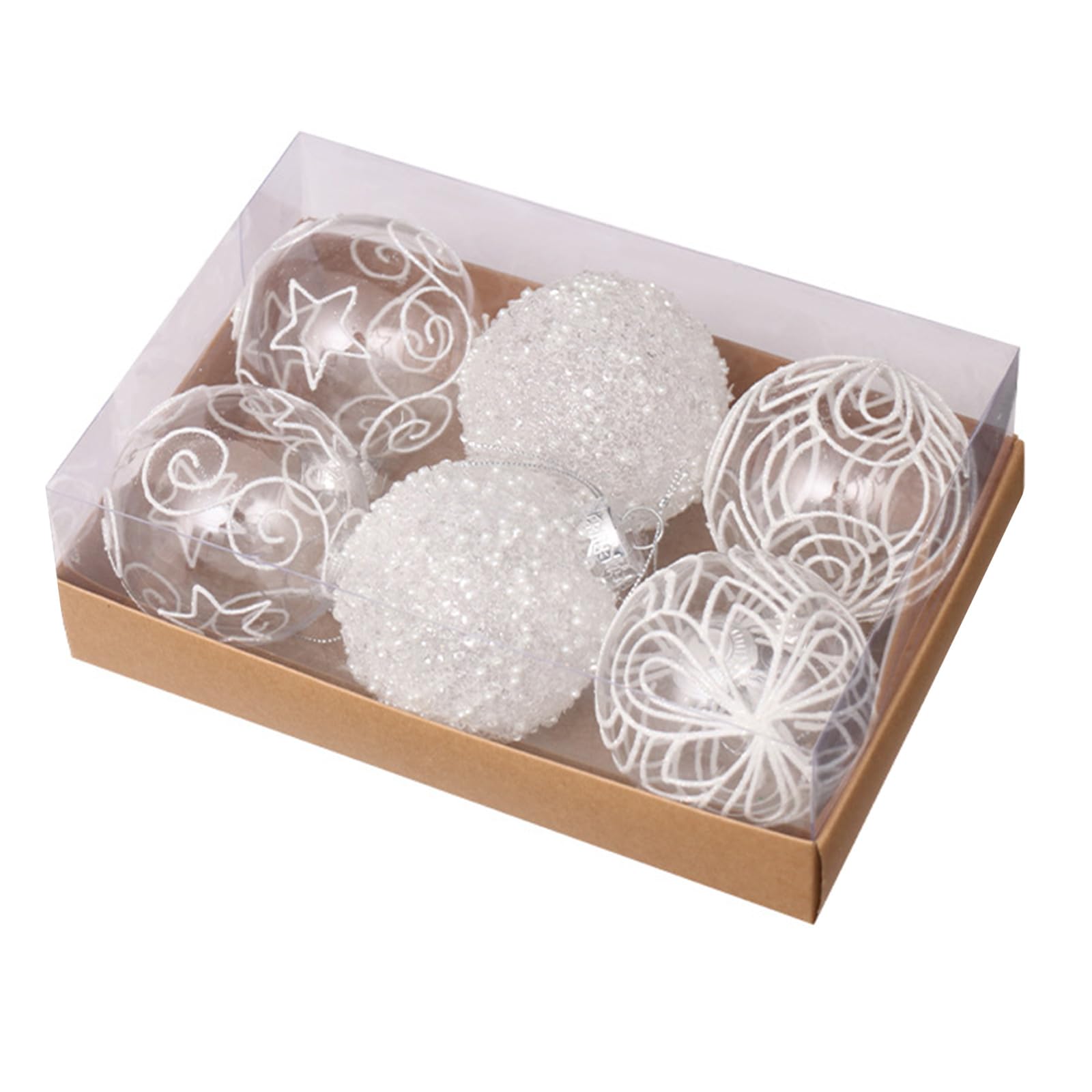 Elnwnnkc Festives Ornament Christmas Baubles Shimmering Tree Decorations for Home and Offices Stylish Hanging Pendant Jewelry Plastics Ornament