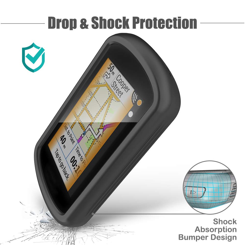 Housse Silicone Pour Garmin Edge Explore 2 - Protection Anti-Choc Et Anti-Rayures | Étui Compatible GPS Vélo