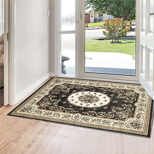 Alfombras de pasillo de microfibra geométrica suave alfombra rectangular extra larga 4