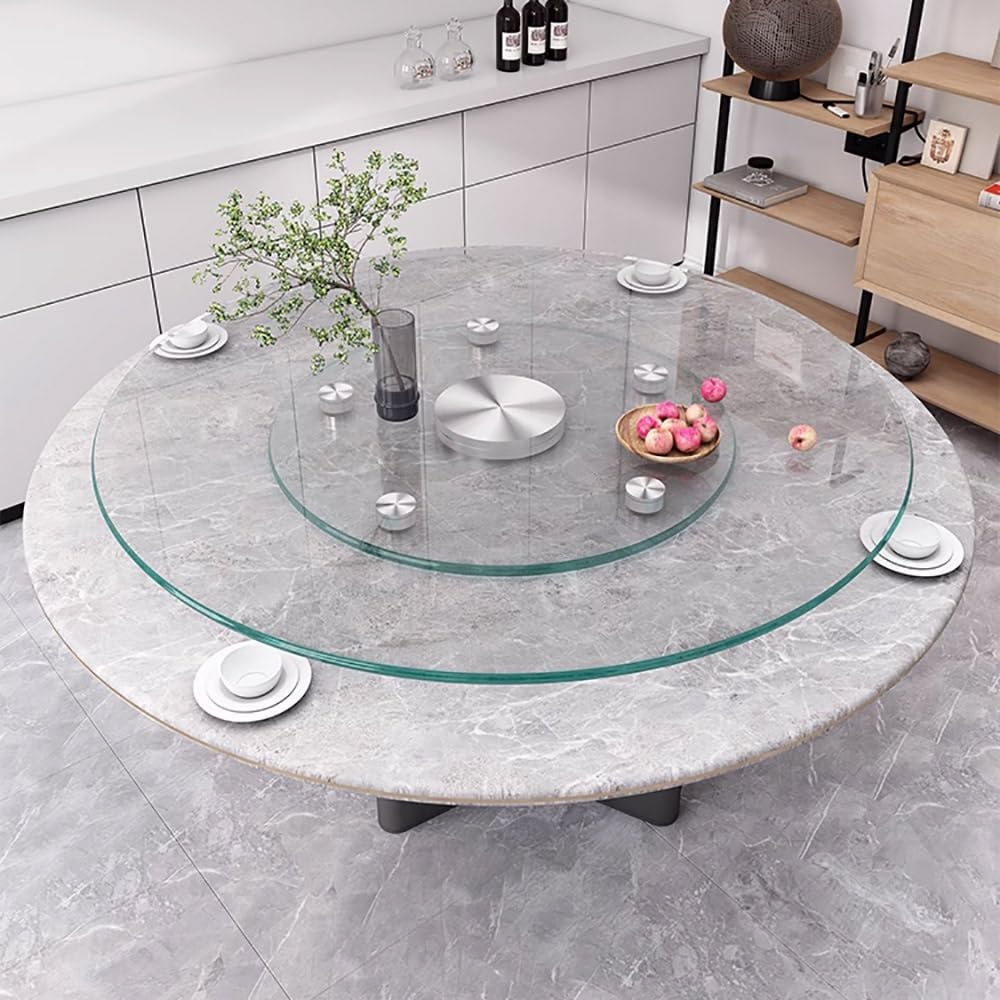 Plateau tournant en verre trempé haut de gamme pour table circulaire