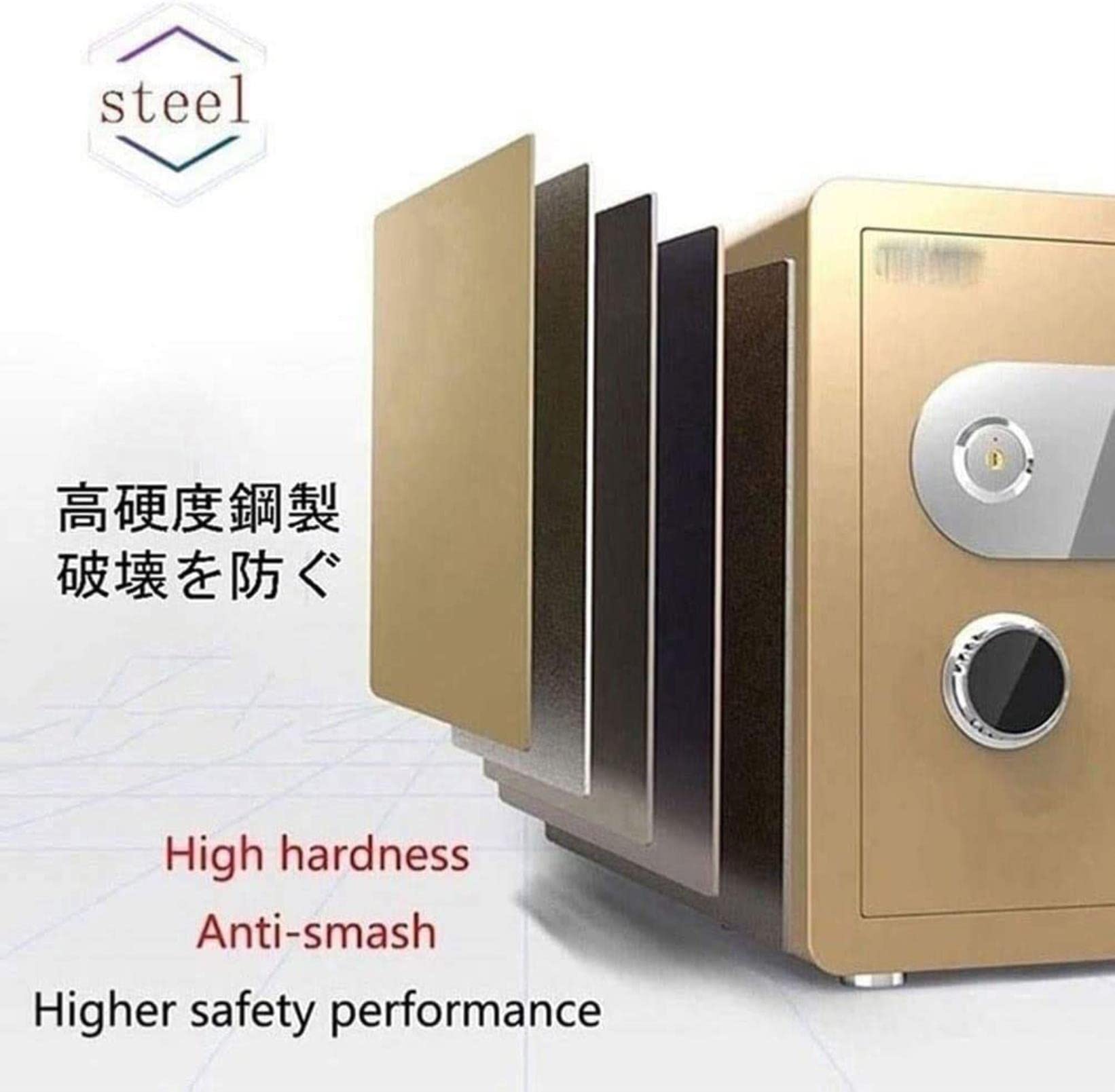 RLKHXBS Strongbox Waterproof Safe Safes and Lock Boxes Fireproof Steel Anti-Theft Safety Cabinet Mechanical Password 25Cm/30Cm for Home Office Cash Use Stor