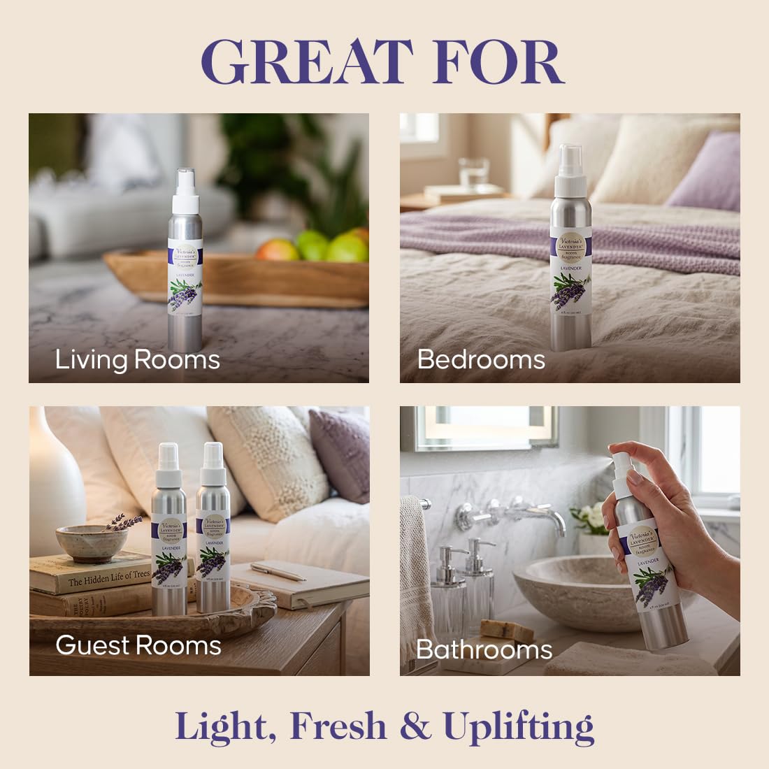 Victoria's Lavender Room Fragrance Spray - Lavender Scent 2 Pack, 4 oz view 5