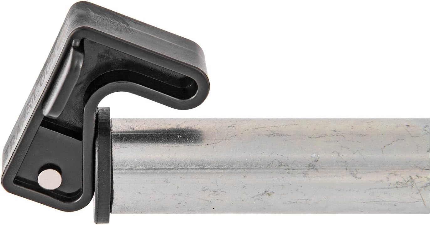 JEGS Locking Transmission Dipstick | Fits TH400 Transmissions | Made In USA | Natural Steel Dipstick Tube | Black Plastic Handle | Bellhousing Mount