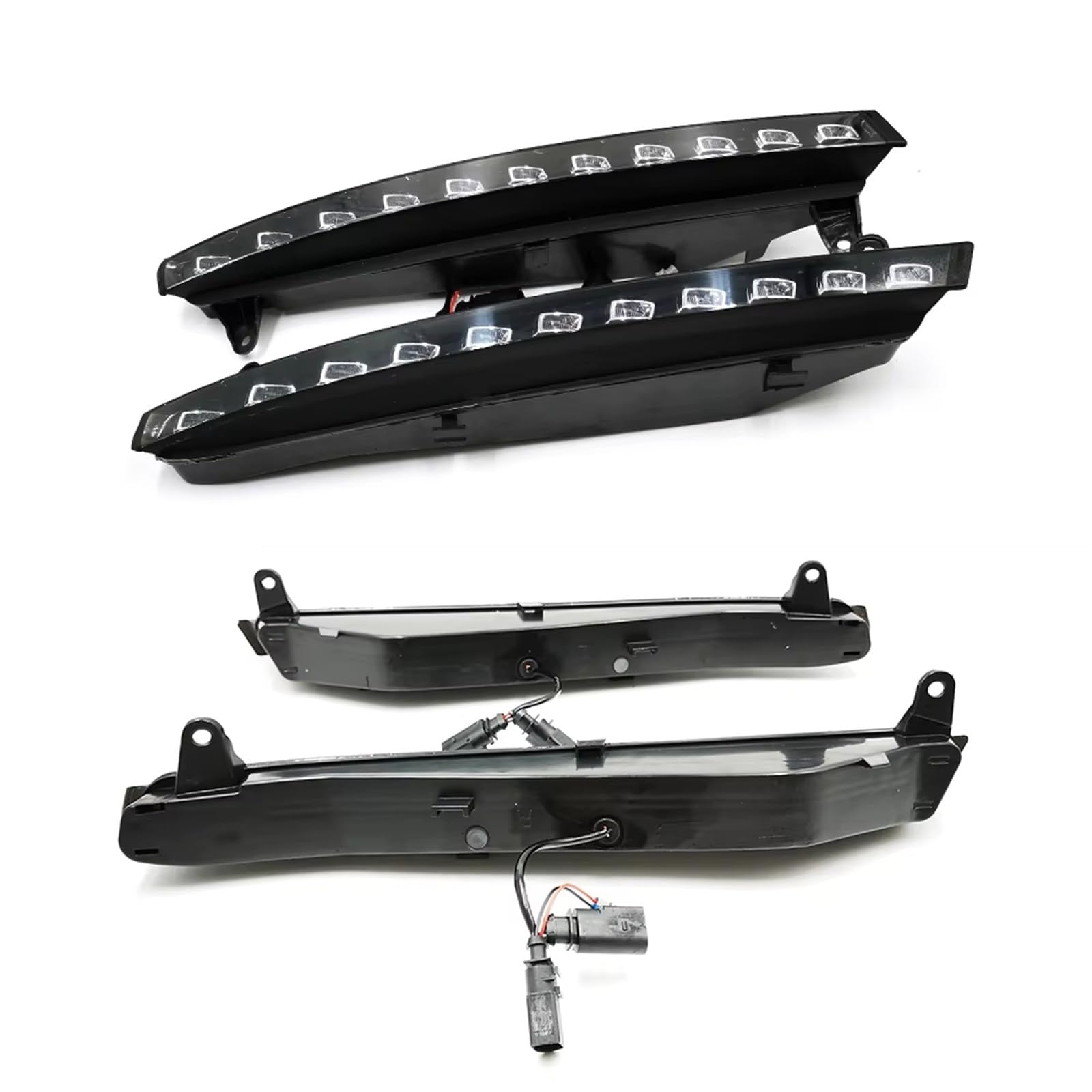 Veicolo Indicatori Direzione Luci Diurne A LED DRL Per Q7 2006 2007 2008 2009 Fendinebbia Indicatore Direzione Giallo(Dynamic turn signal,Only Right side)