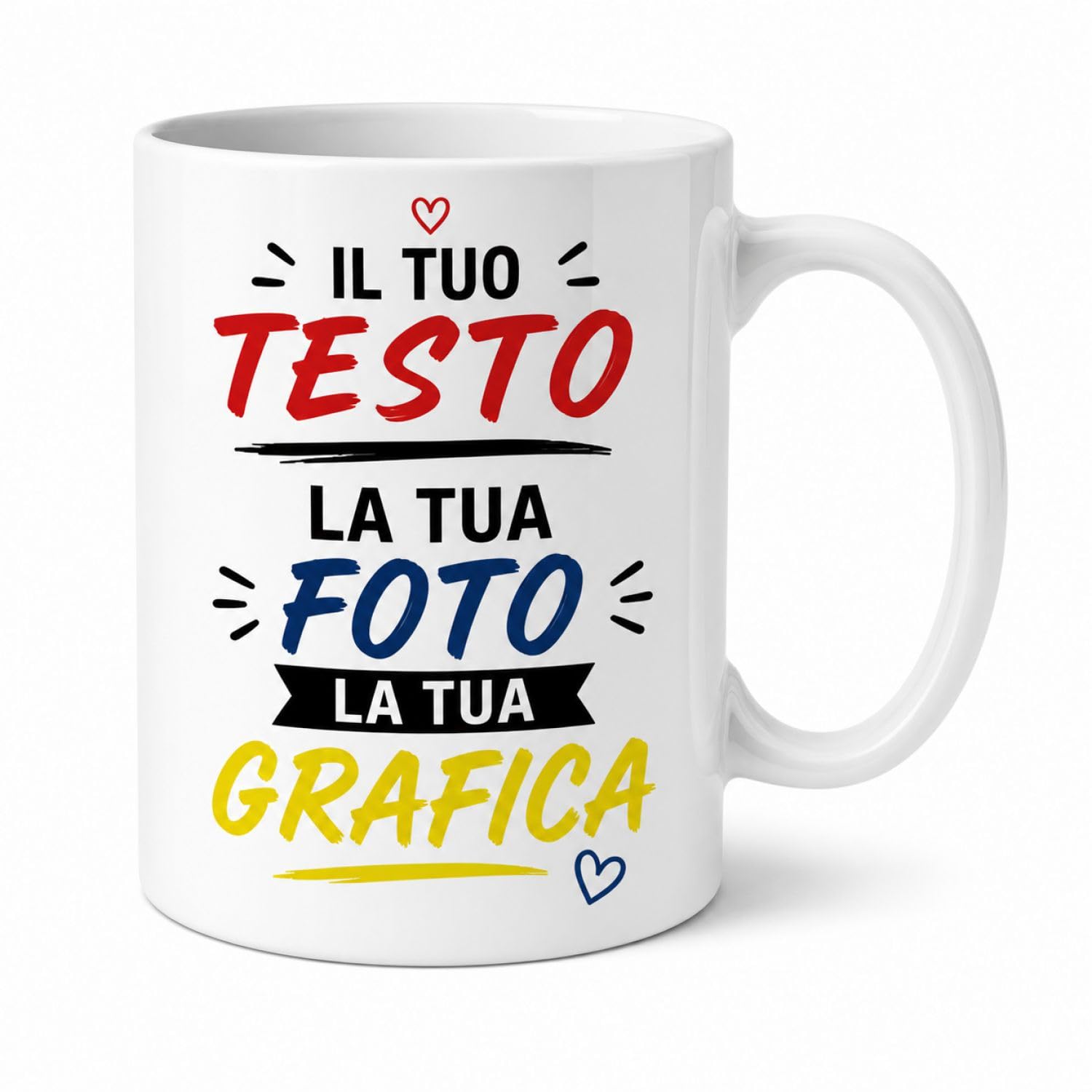 VENEZIANO Gruppo tazza in ceramica personalizzata - Made in Italy