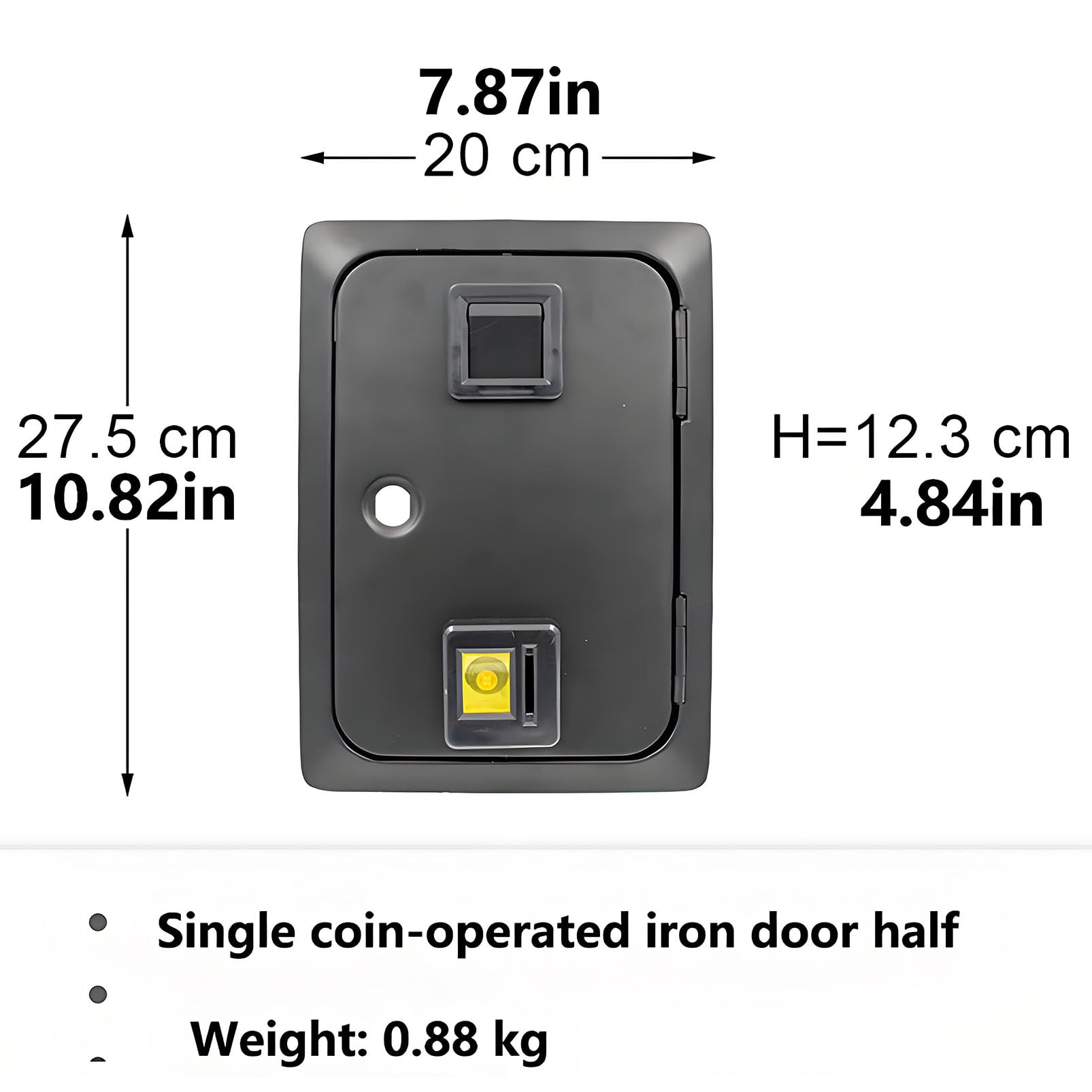 Porta gettoniera Arcade a 1/2 Slot, Porta gettoniera Meccanica a Doppio Ingresso per Macchine da Gioco Arcade, Flipper, Macchine a Artiglio e Cabinet Fai da Te Single