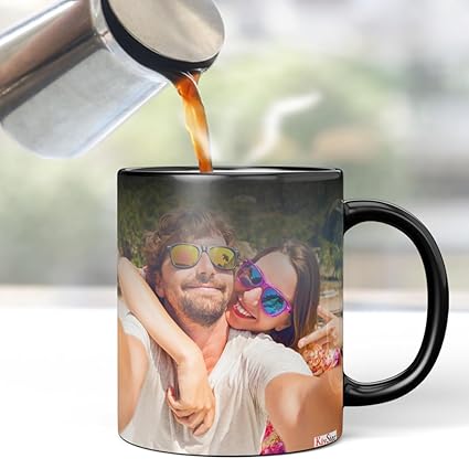 KivStar Magic Mug Custom Your Photo, Name, Logo, Or Add Text Personalised Rakhi Gifts borther Gifts Rakhi Gift for Sister Gifts rakshabandhan Gift for Brother Rakhi Gifts -325 Ml