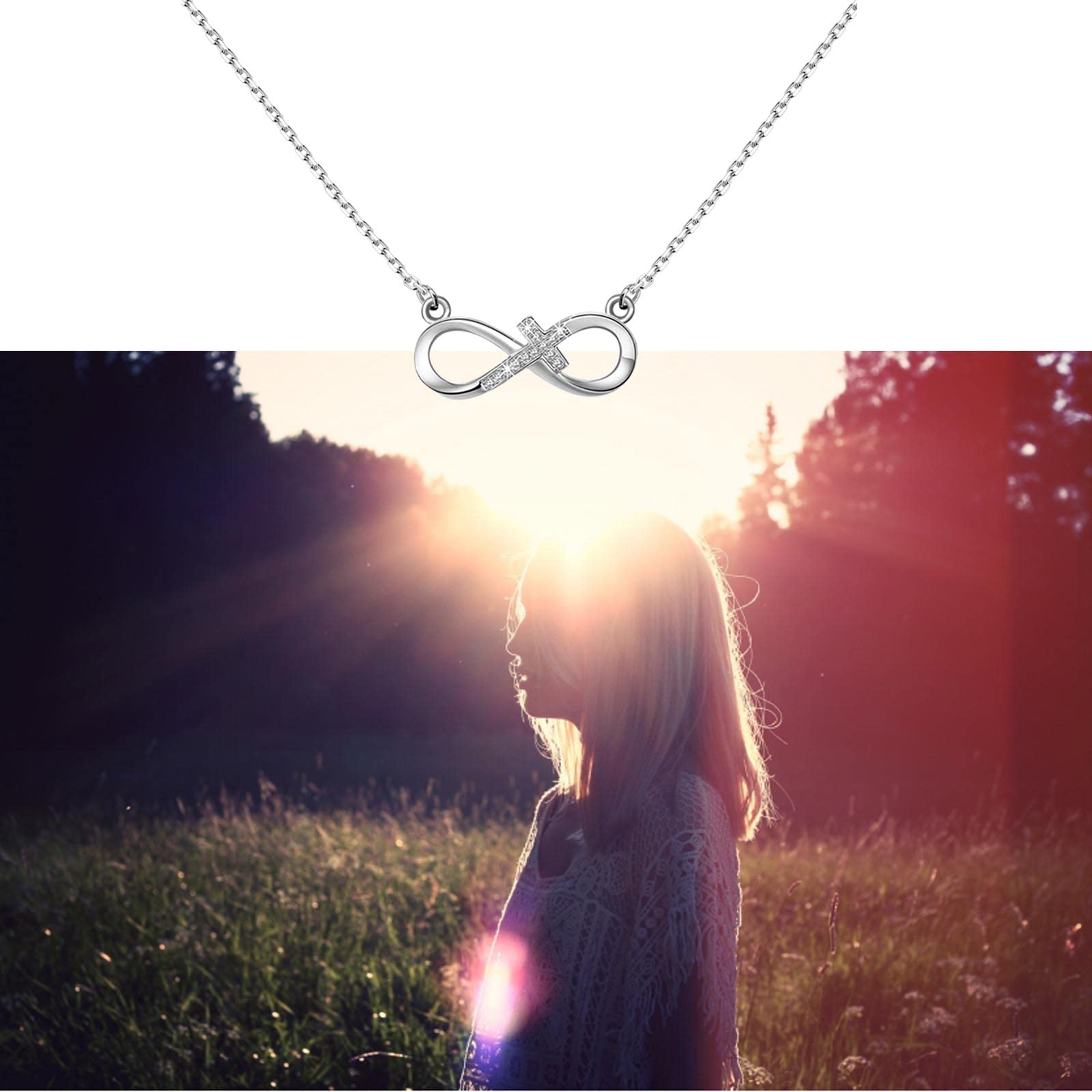 FEELMEM Confirmation Sponsor Necklace God Bless My Confirmation Sponsor Gift Catholic Mentor Gifts for Godmother Thank You