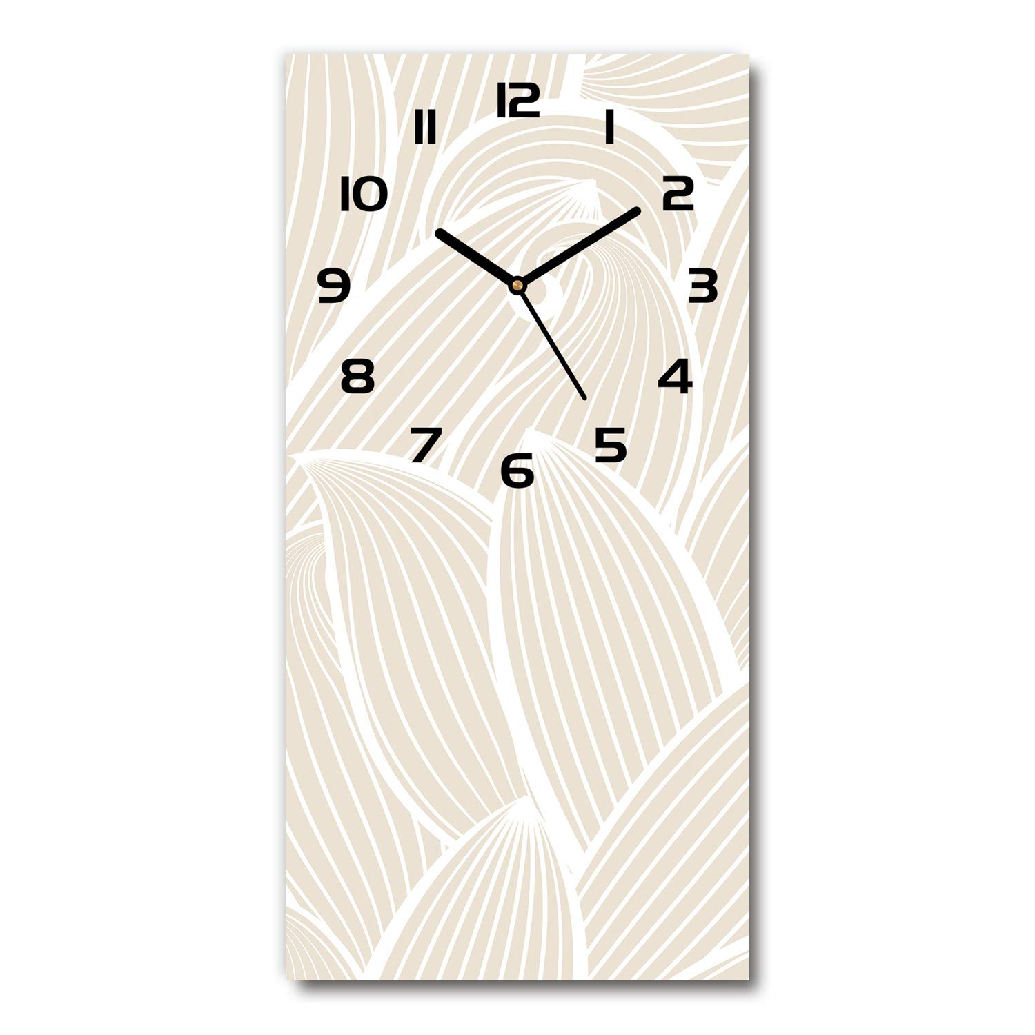 Horloge en verre de sécurité Tulup 30x60cm impression haute définition fleurs