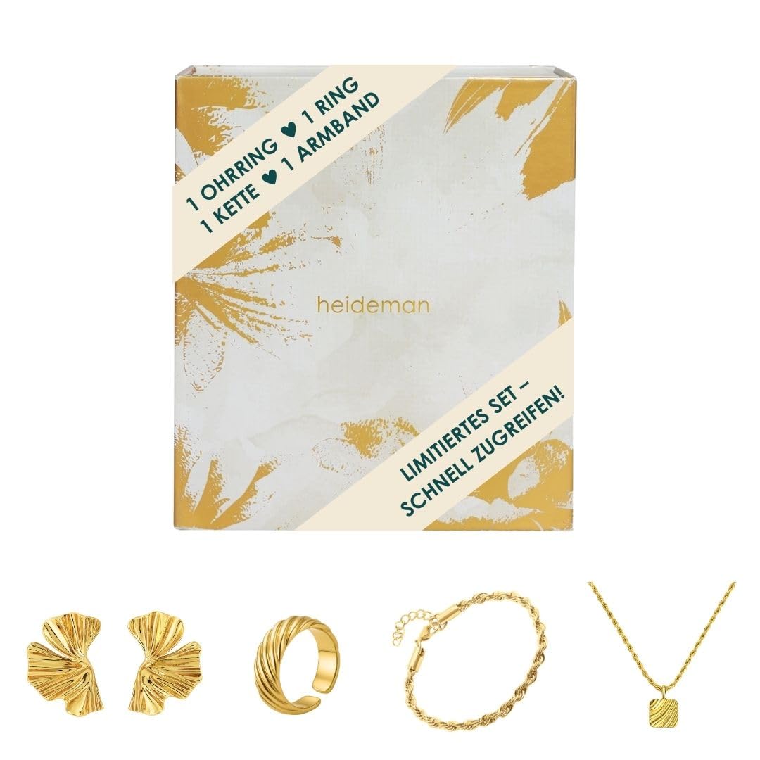 Heideman Adventsbox Gravur Damen Gold personalisierbar | Schöne individuelle Geschenkidee zu Weihnachten für Mama oder beste Freundin, hautfreundlich und nickelfrei