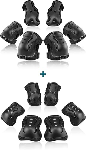 Miniatura 1 de BOSONER Rodilleras para niñosjóvenes, coderas, equipo de protección para patines de ruedas, ciclismo, BMX, bicicleta, patinaje, patinaje en línea,