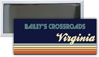 Bailey'S Crossroads Virginia Souvenir 4.75x2-Inch Rectangle Fridge Magnet Retro Design