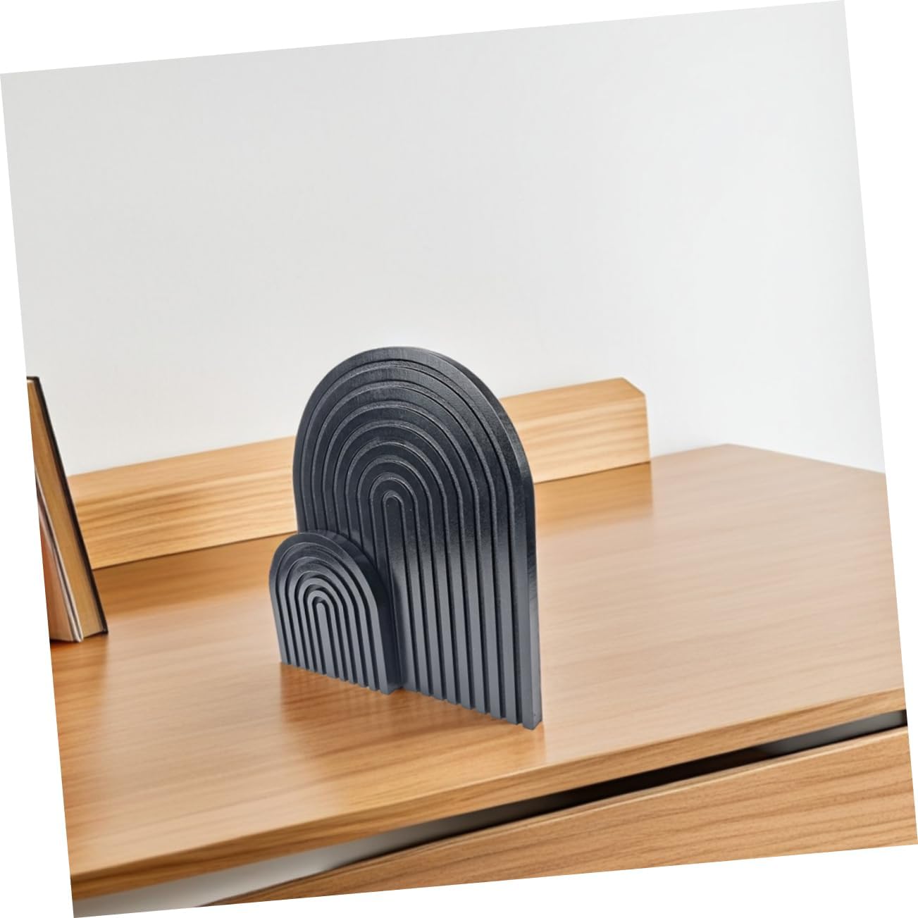 Cabilock 2pcs Wooden Rainbow Arch Decor Aesthetic Home Decor for Living Room Kitchen Bedroom Modern Boho Style Decorative Objects Easy Installation for Fireplace Mantel and Table Use