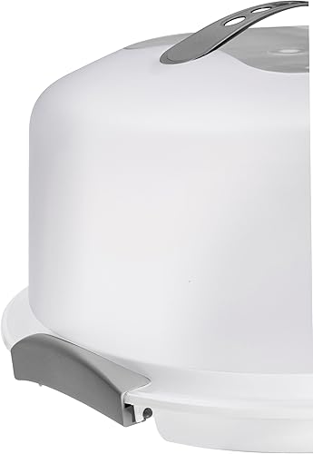 Miniatura 4 de Porta pasteles extra grande con tapa y asa, recipiente de plástico para tartas, soporte para pasteles con tapa para portador de pasteles y