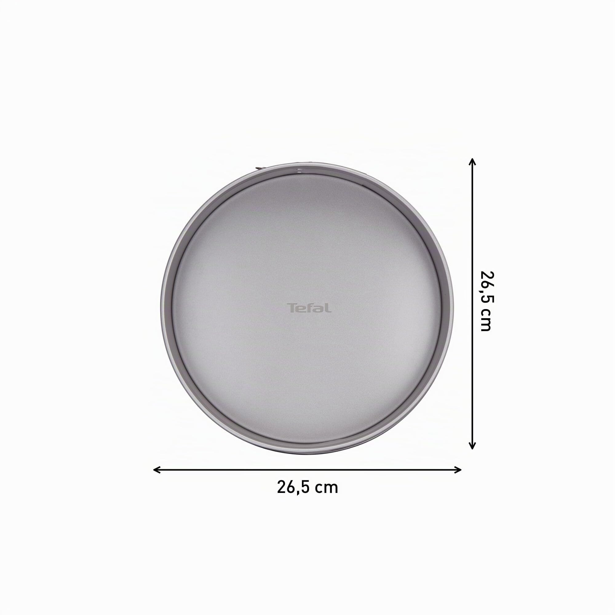 Tefal Delibake J16413 Molde tarta redondo 25 cm antiadherente acero al carbono rojo